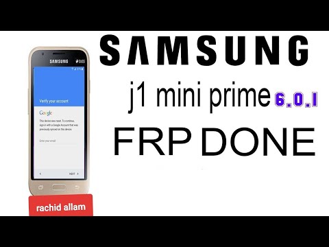 SAMSUNG J1 Mini Prime J106F google account bypass frp reset