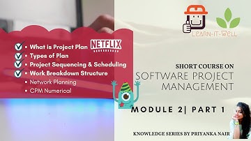 Work Breakdown Structure|Short Course on SPM by Priyanka Nair