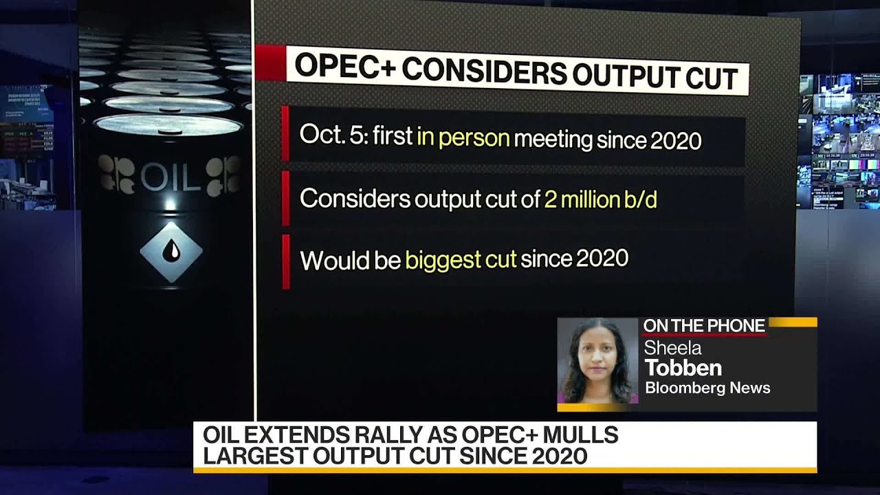 Oil Extends Rally in NY as OPEC+ Mulls Largest Output Cut Since 2020 ...