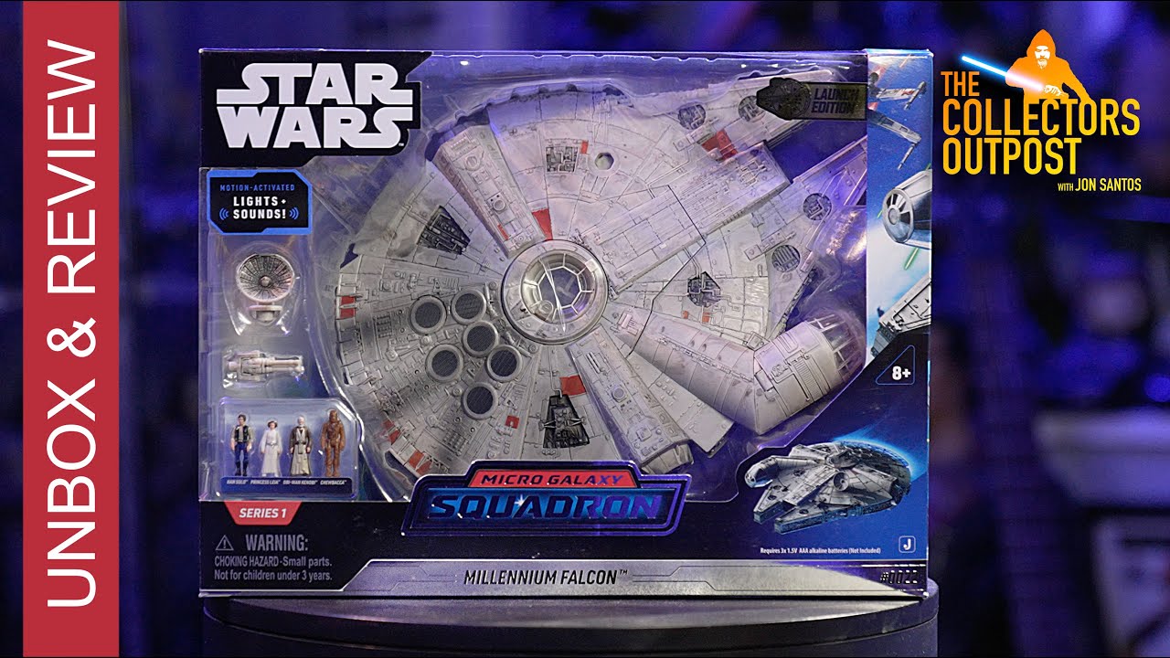 Micro Galaxy Squadron Millennium Falcon Unboxing Review from