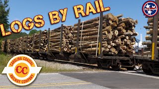 Logs by Rail in North Carolina! [4K]