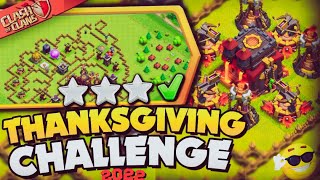 Easily 3 Star(2022) ThanksGiving Clash Challenge! | Clash Of Clans#5