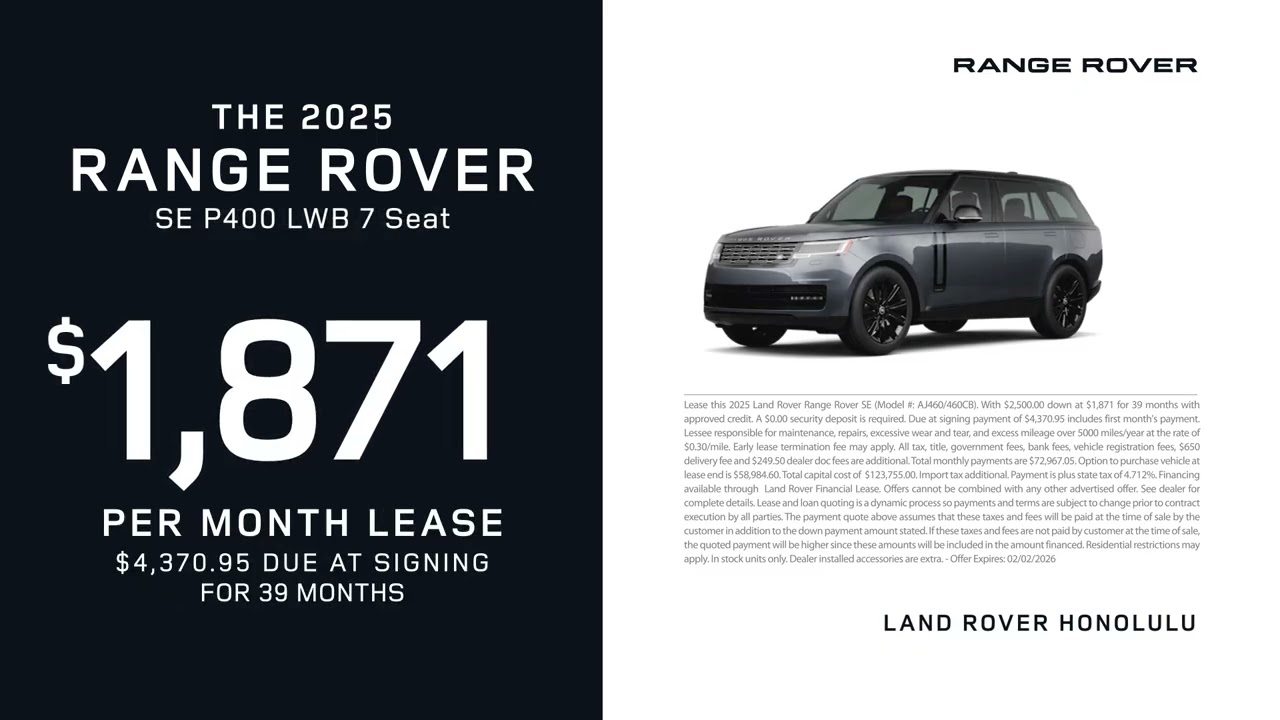 Land Rover 01/17/2026 6774575