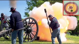 Cannon LIVE fire: Civil War Artillery ~10 Pound Parrott Rifle