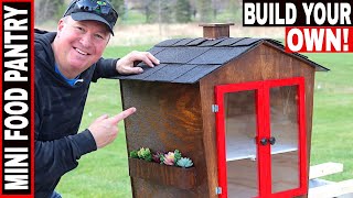 HOW TO BUILD A MINI FOOD PANTRY & BEST TIPS FOR SELECTING A LOCATION!