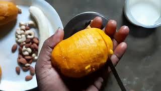 बिना मशीन आम का जूस बनाने का तरीका | mango shake kaise banay mango @hivifitz