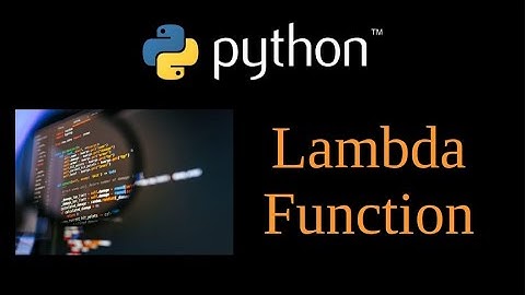 Python Tutorial - Lambda Function  - *args  Lesson 14