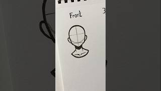 How to draw Head (front, 3/4, side) #drawing #art #howtodraw #tutorial #draw
