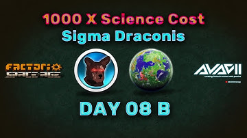 Can I beat Factorio with 1000X Science Cost? - Sigma Draconis - Day 08 Part II