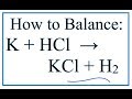 Balancing Chemical Equations Concepts