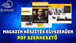 Magazin szerkesztés egyszerűen - PDF dokumentum készítése - Builderall