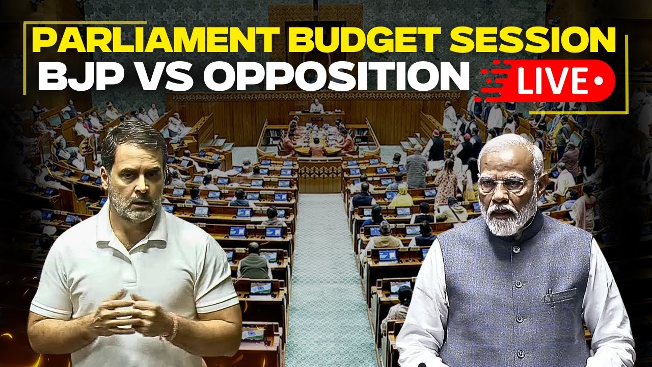 Lok Sabha LIVE: Chaos Continues In Lok Sabha | Parliament Budget Session LIVE | BJP Vs Congress LIVE