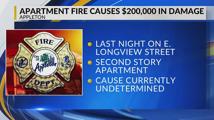 Apartment fire in Appleton causes $200,000 in estimated damages
