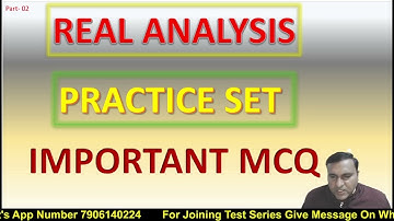 PRACTICE SET 02 | TGT PGT & LT GRADE | REAL ANALYSIS | SHORT TRICKS | IMPORTANT MCQ | SP SAINI SIR
