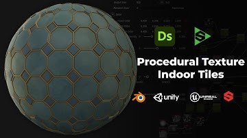 Procedural Stylized Floor Tiles Texture - Substance Designer - sbs/sbsar