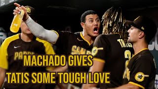 Machado screams at Tatís in the dugout, a breakdown