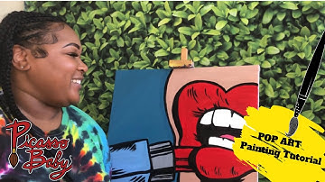 POP ART | Painting Tutorial | Paint & Sip At Home!