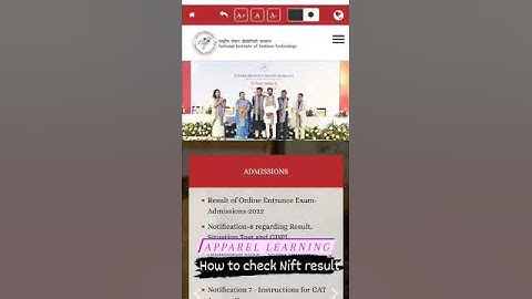 How to check Nift result  #nifty #result #bftech #mftech #mfm #bdesign