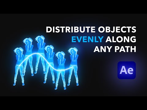 Distribute Layers in After Effects EVENLY along ANY Shape Layer Path | Tutorial