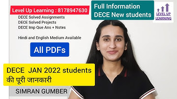 DECE New Students Jan 2022 Level Up Learning Simran Gumber