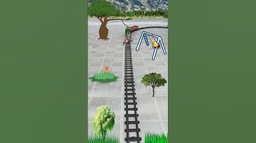 Monkey 🐒 loses hold of rope 🪢#train #monkey #duck #shorts