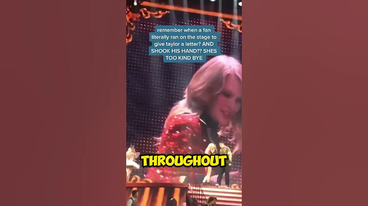 Taylor Swift Meets a Fan Who Jumped on Stage to Reach Her! 🎤😲