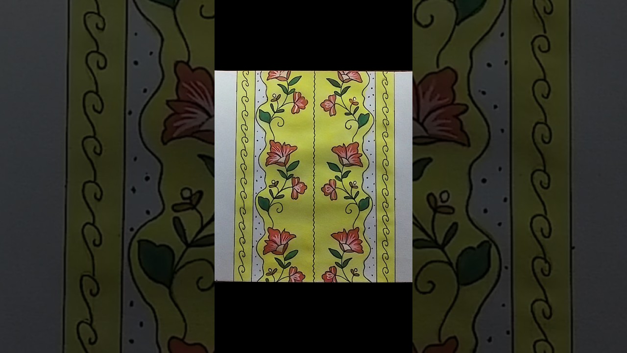 Drawing a suitable pattern for a door curtain.//