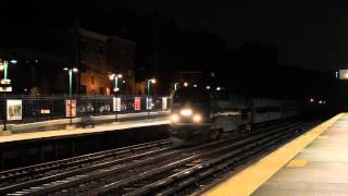 Metro-North train roars through Hastings-on-Hudson