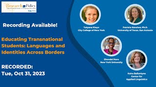 Educating Transnational Students: Languages and Identities across Borders