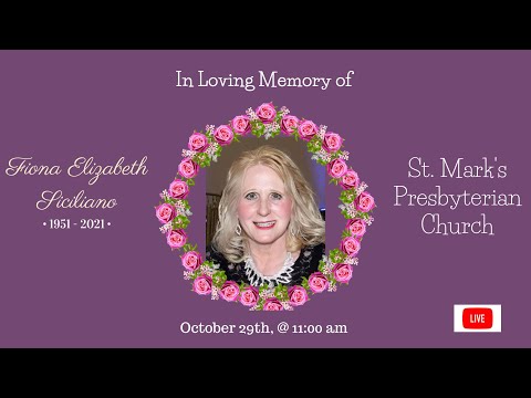 Memorial Service for Fiona Elizabeth Siciliano