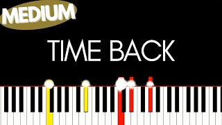 Bad Style - Time Back | Medium Piano tutorial