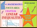 +1 MATHS #CHAPTER 6 #LINEAR  INEQUALITIES #FOCUS AREA BASED CLASS  CHAPTER FULL