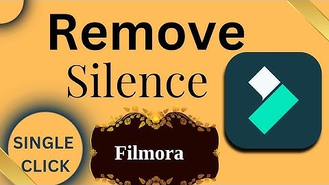 How to remove silence from Wondershare filmora|Silence detection in wondershare filmora
