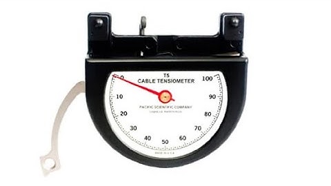 How to use an aircraft control cables tensiometer.
