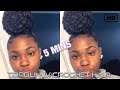 Top Bun W/ Crochet Hair - Easy &amp; Cheap (Tutorial)