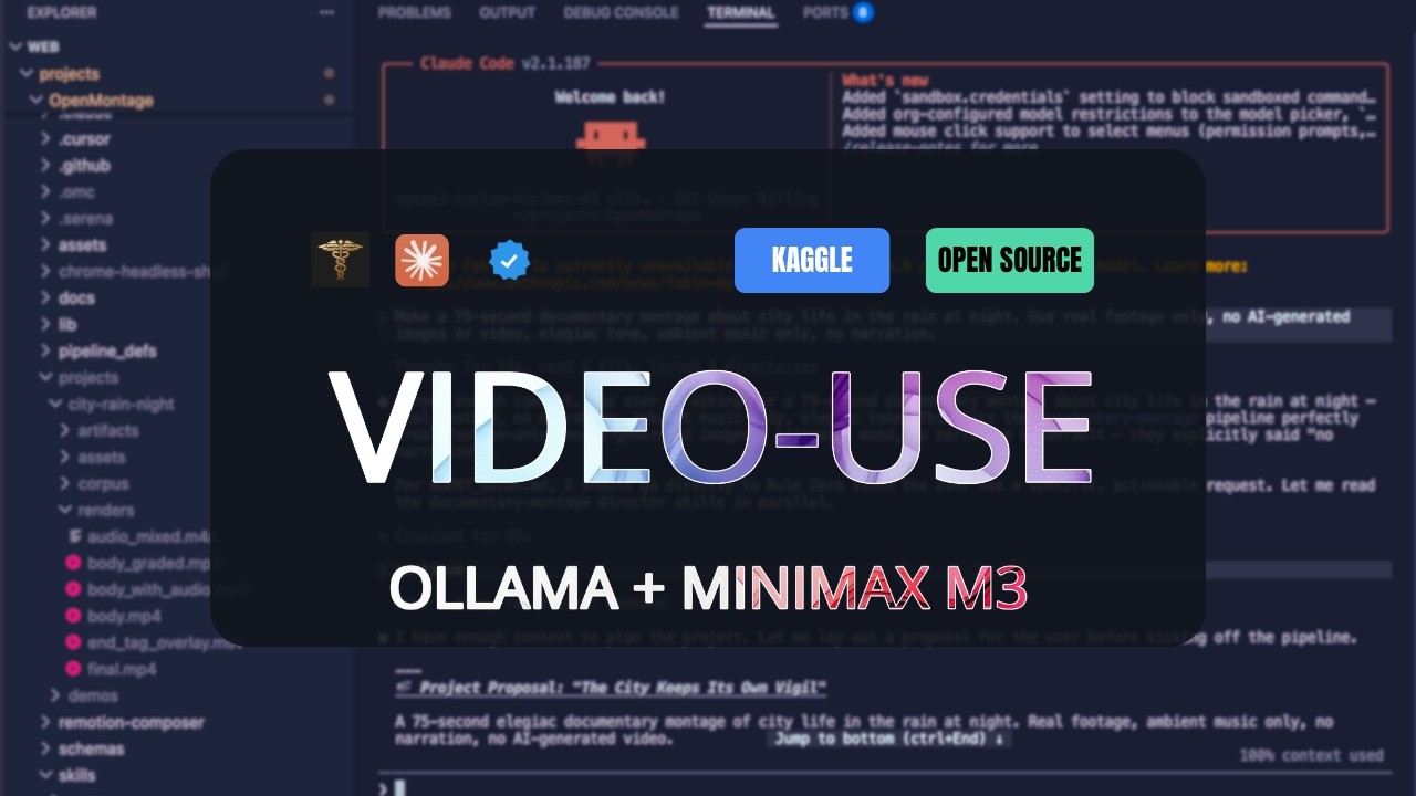 Video-Use + Hyperframes + Remotion: Raw Clips to Pro Videos (No Editing Skills Needed)