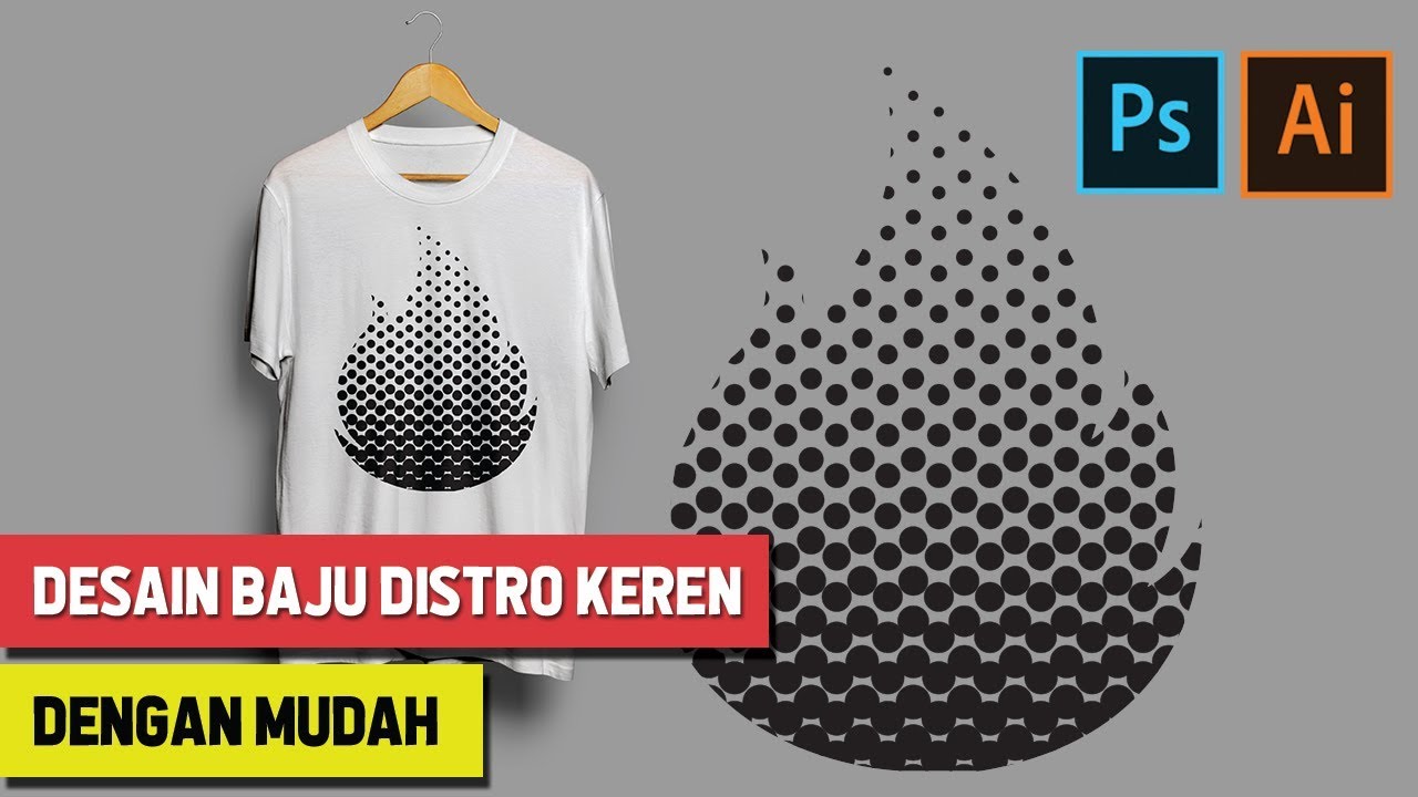 Desain Baju Distro Keren Dengan Mudah Pakai Adobe Illustrator