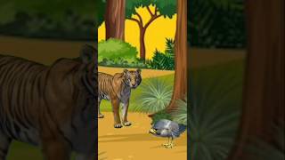 ছোট পাখি ও বাঘ। pd cartoon studio। moral story।
