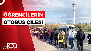 Öğrencilerin Otobüs Sırası Metrelerce Uzadı Tv100 Haber