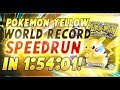 Pokemon yellow speedrun in 15401 previous world record