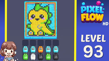 Pixel Flow Level 93 Solution Walkthrough