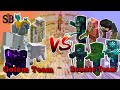 Zombie team vs golem team in 119  minecraft mob battle