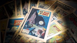 Unboxing 1940's Comics (Physics, Space, Electricity, Light, Futurism) | ASMR