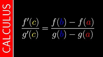 Stelling van Cauchy over de gemiddelde waarde / Calculus / Interactieve video