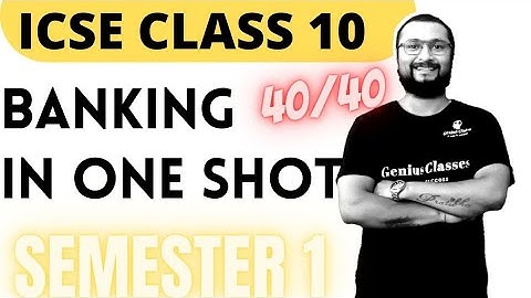BANKING ICSE 10 FULL INTRODUCTION WITH MCQ ,SHORTCUT TRICK 40/40 ZERO TO HERO