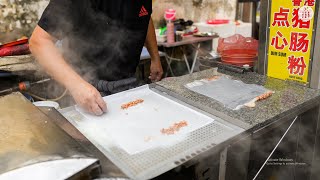 Amazing Process of Making Hong Kong Chee Cheong Fun (Rice Noodle Roll) 香港猪肠粉