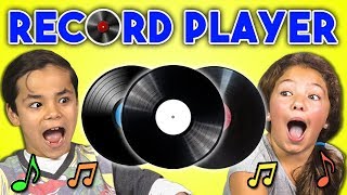 KIDS REACT TO RECORD PLAYERS/VINYL