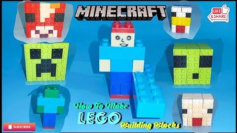 How To Make a LEGO Minecraft Characters | Building Blocks | Minecraft Game #lego #minecraft #diy