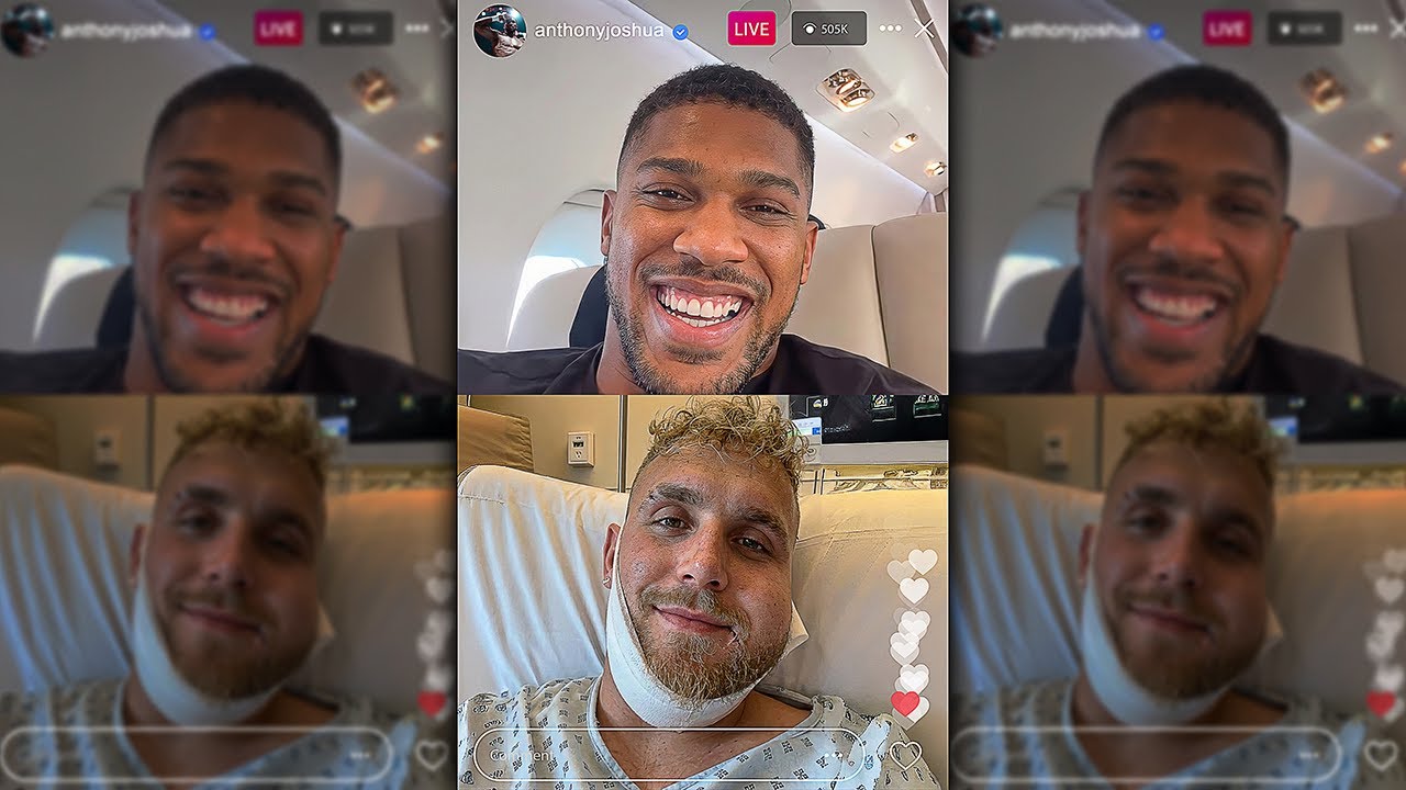 «Я же говорил!» Энтони Джошуа звонит Джейку Полу по FaceTime из больницы.