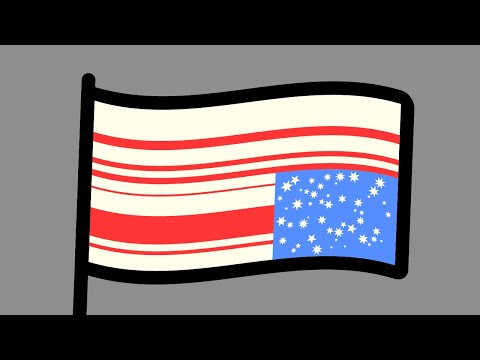 Video: Was ist das blaue Rechteck auf den USA? Flagge gerufen?